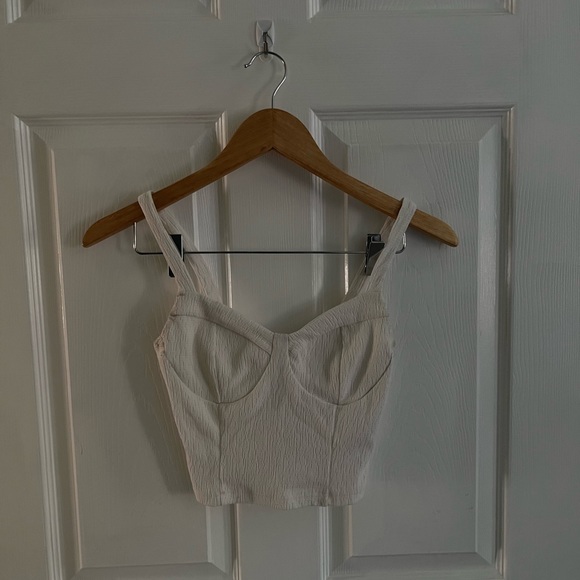 White Corset Top - Picture 2 of 4